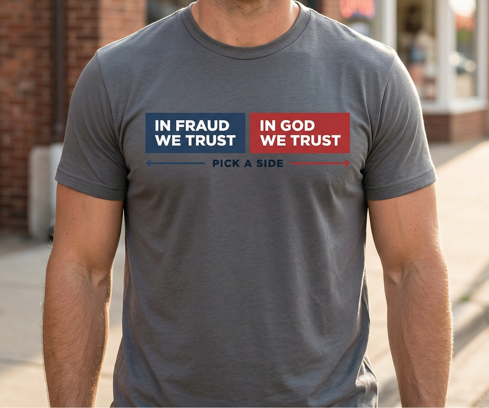 Pick A Side — In Fraud We Trust / In God We Trust