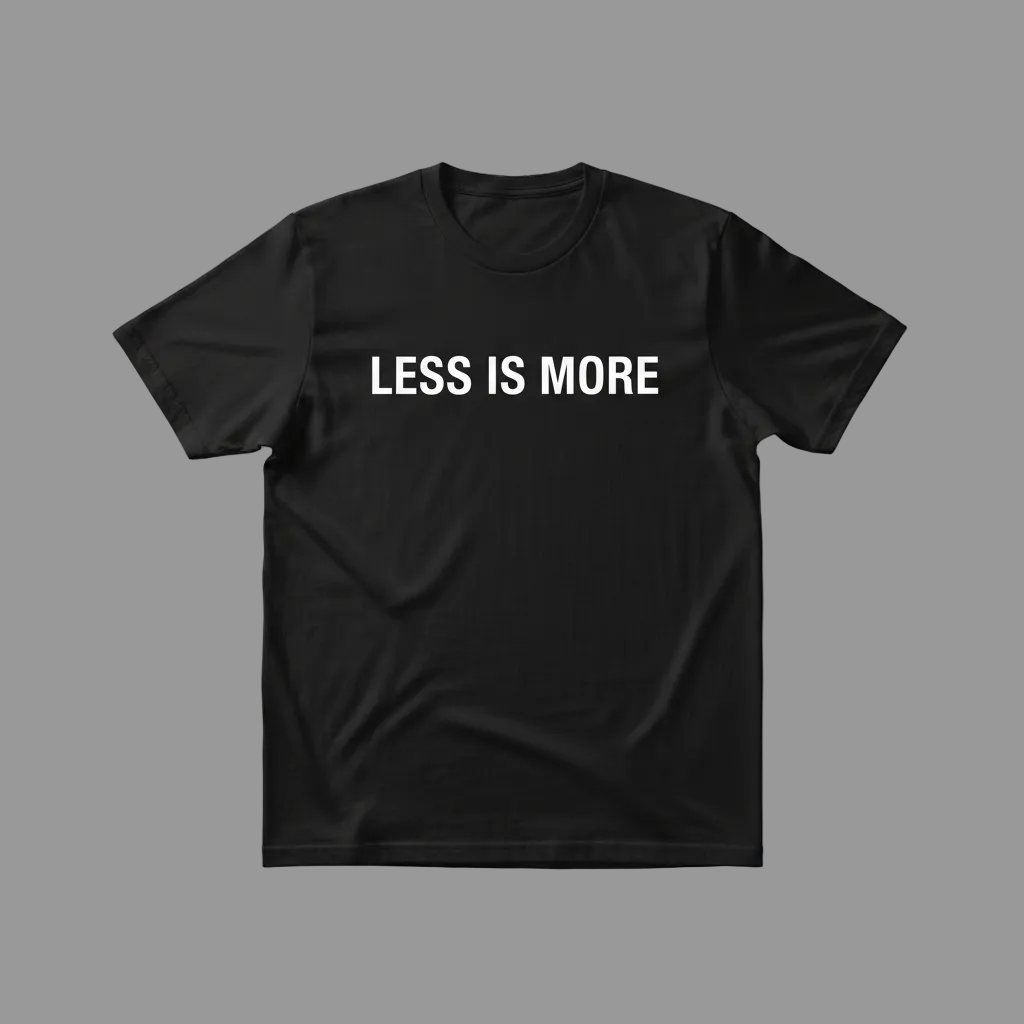 A direct, bold statement tee. Comfortable cotton, perfect for casual or streetwear style. Minimalist text-focused design.