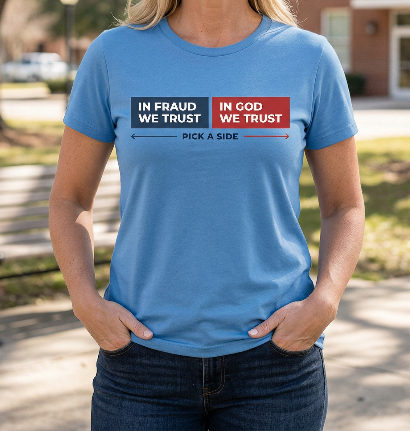 Pick A Side — In Fraud We Trust / In God We Trust
