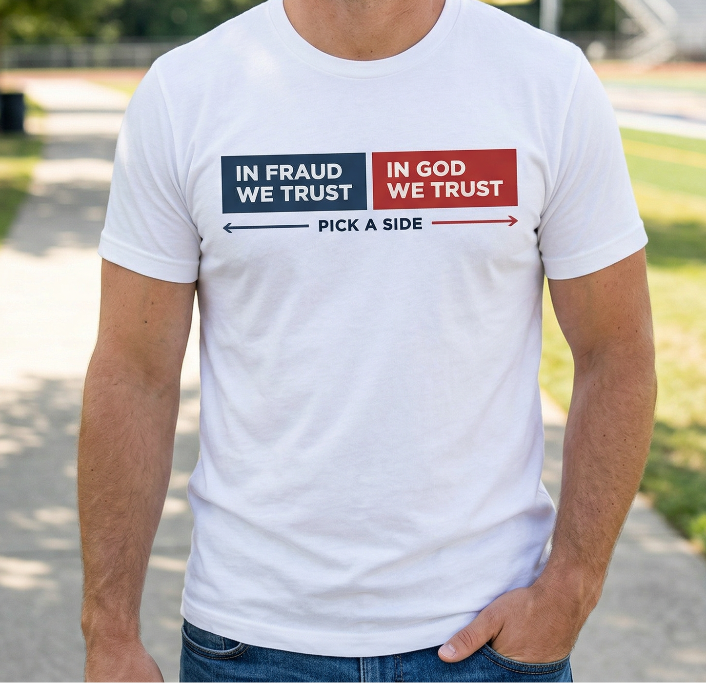 Pick A Side — In Fraud We Trust / In God We Trust